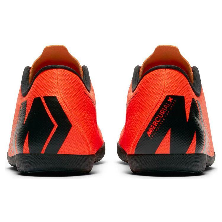 Nike Mercurial Vapor 12 Club Indoor Soccer Shoes Men Sneaker Black Orange AH7385-810