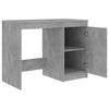 Desk Concrete Grey 100x50x76 cm Wood Based Material