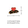 Ацетатная заколка для волос Love Barrette Creative Hair Claw Clip Women