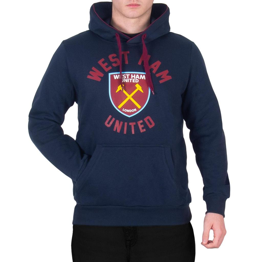 West Ham United FC Mens Graphic Fleece Hoodie