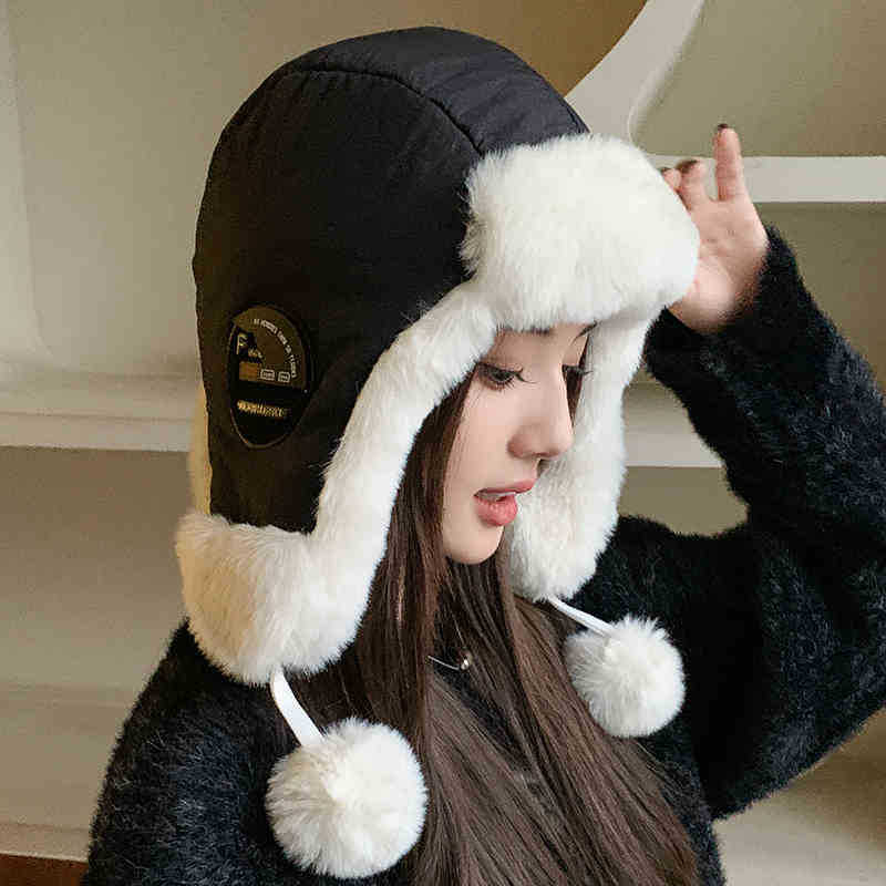 Шапка мужская и женская зимняя бархатная утолщенная шапка с защитой ушей для велоспорта, активного отдыха, катания на лыжах, теплая и холодная хлопковая шапка