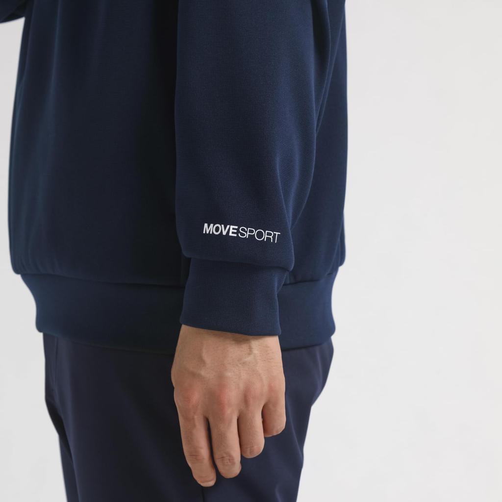 Descente Golf Эксклюзивная для Amazon Куртка с молнией до середины, Блузон, Влагоотводящая, Эластичная, Защита от УФ-лучей, Легко двигаться, ST4FSWZ0MB [Move Sports] (UPF50+)