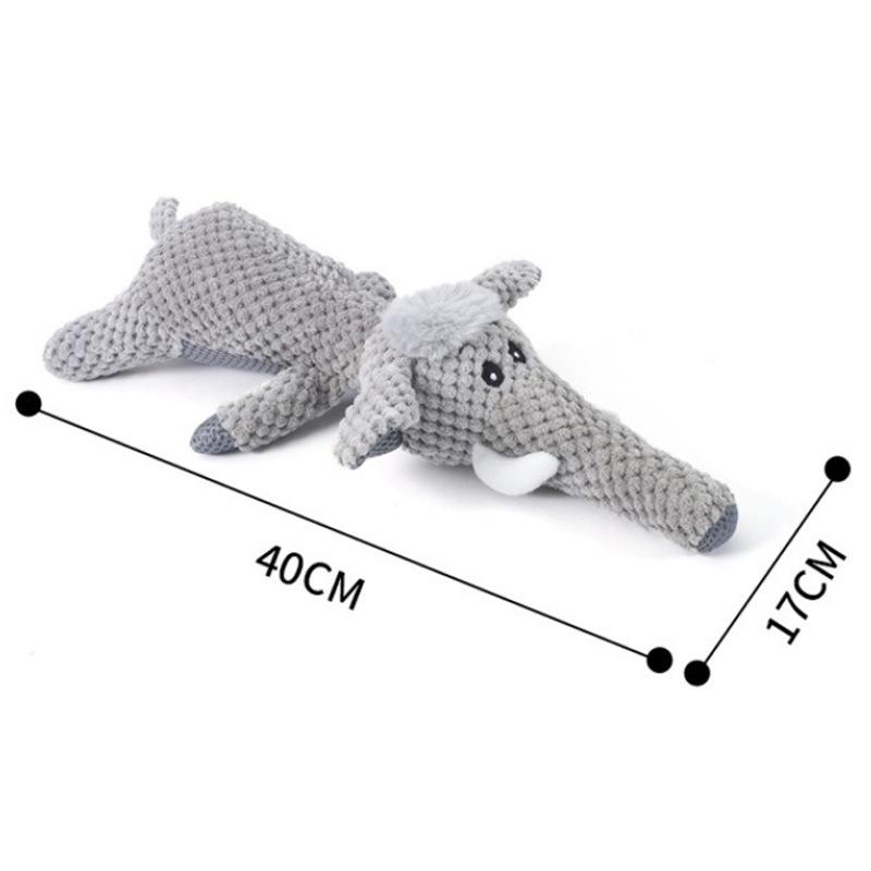Plush Pizza Dog Toy: Bite-Resistant, Self-Play Molar Reliever for Small & Medium Dogs