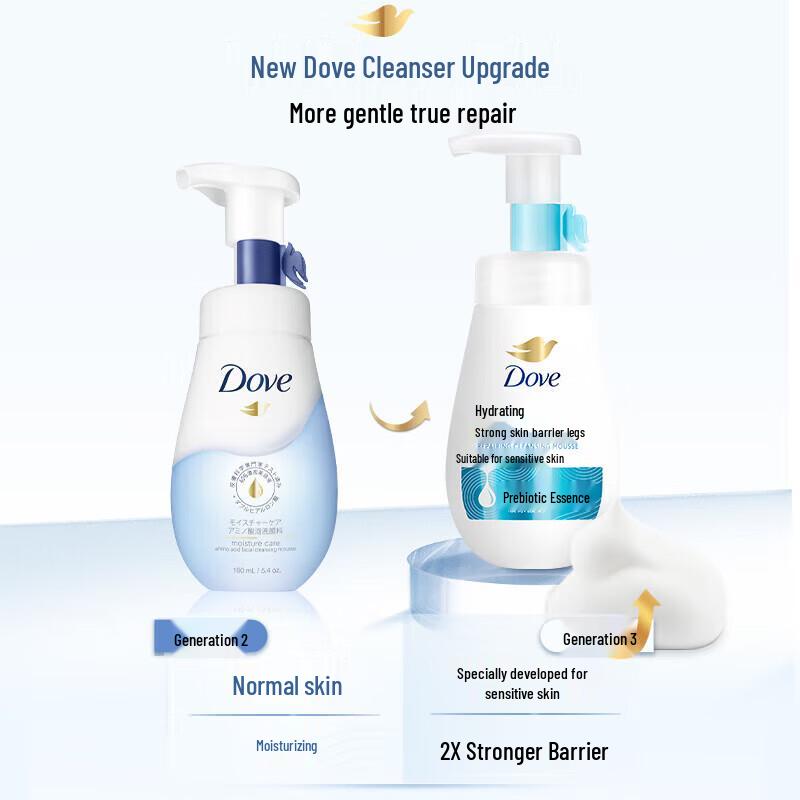 DOVE Увлажняющий мусс для умывания лица