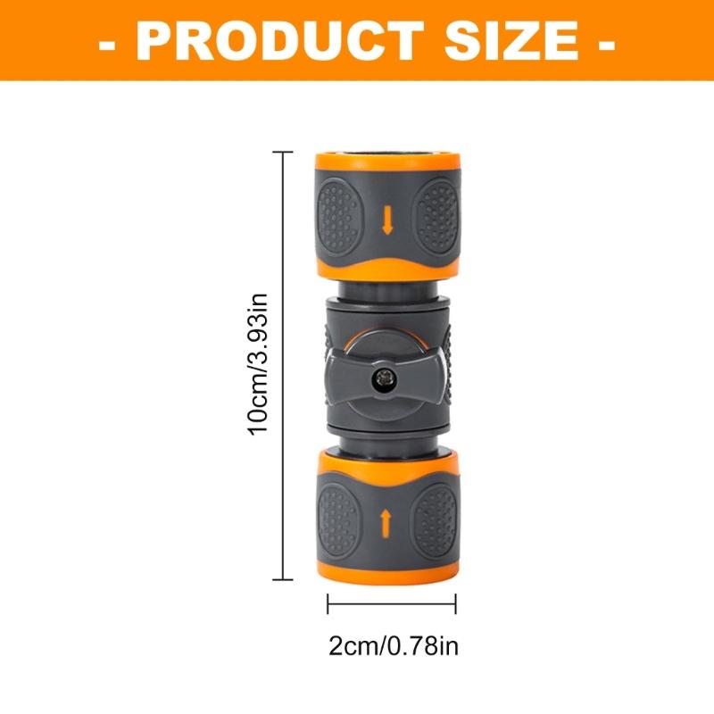Heavy Type ABS Plastic Double Quickly Release Hose Connectors Leakproof For Outdoor Indoor Use