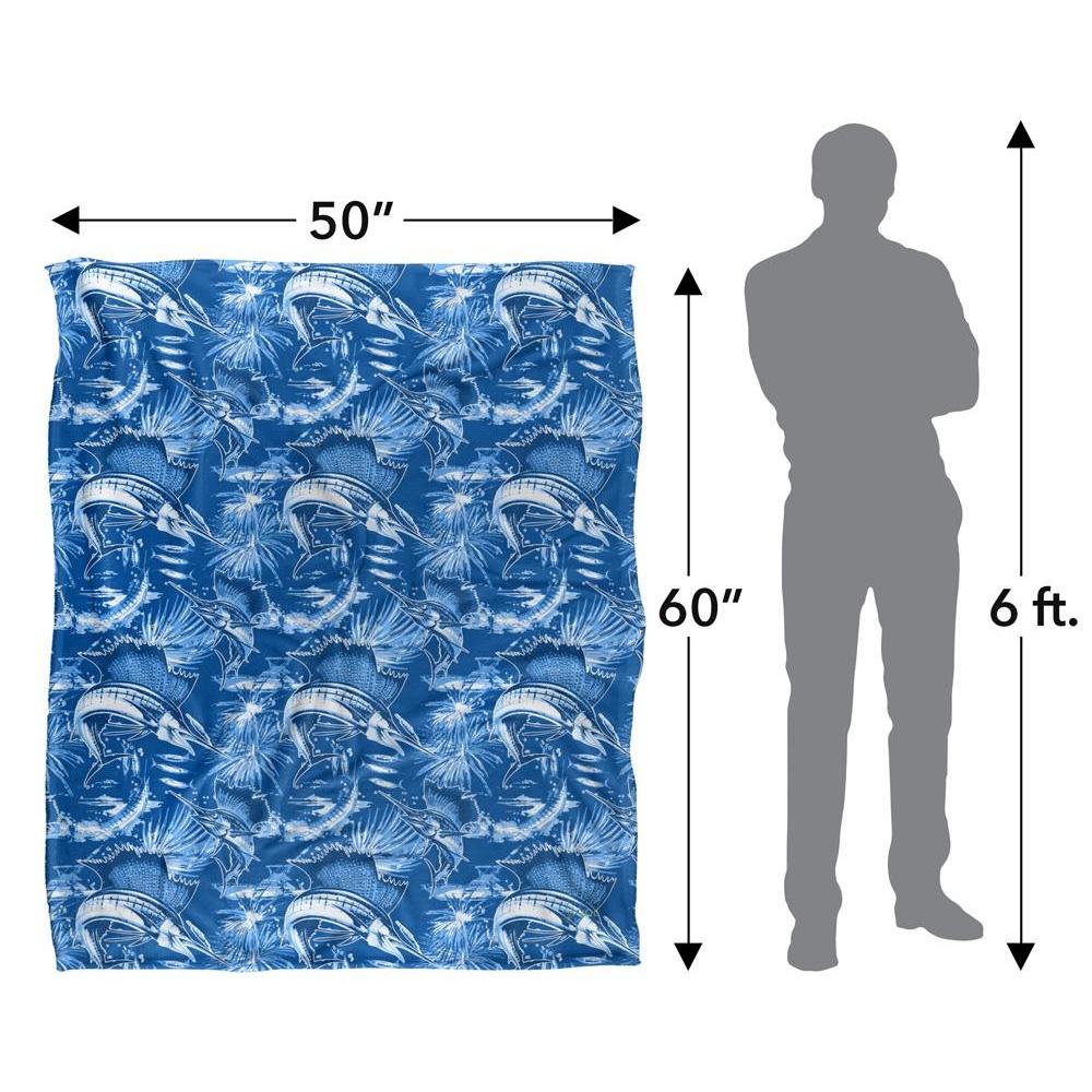 JQ Licensing Jl-Jp-Jq 2 Silky Sailfish Fishing Supersoft Blanket
