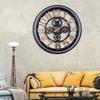 Gear Wall Clock Industrial Mechanical Style Retro Clock Hollow Living Room Clock Shop Decoration Silent Clock