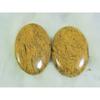 69Cts. Natural Marium Jasper 2Pcs Oval Cabochon Loose Gemstone 26X37-26X38MM B-156
