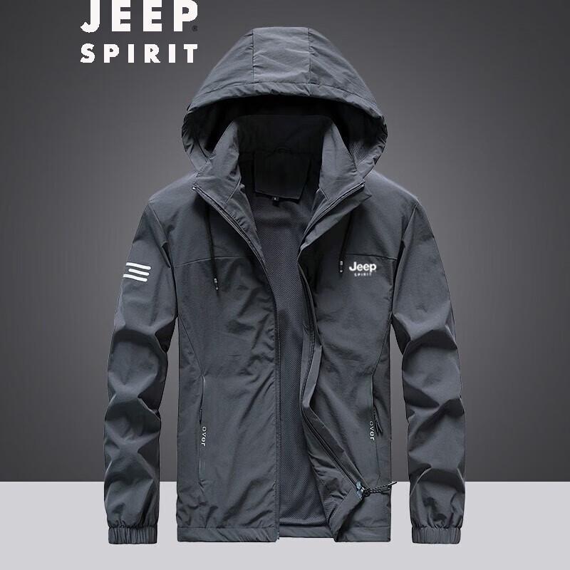 JEEP SPIRIT Men's Hooded Casual Jacket