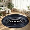 man truck Printed Round Crystal Velvet Rug Soft Non Slip Floor Carpet For Bedroom Holiday Gift