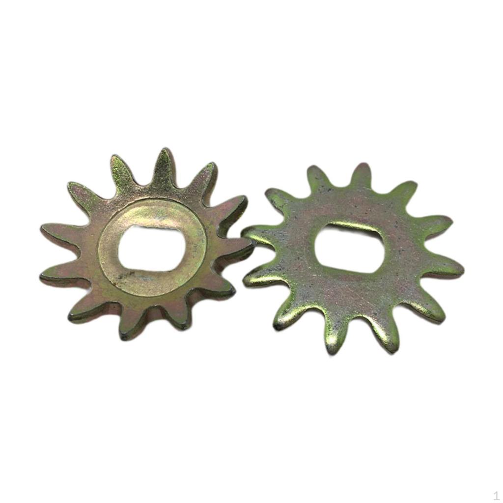 2 Pieces Horizontal Jack Repair Gears Socket Tooth Flat Solid Hydraulic Lifting Toolkit