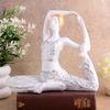Resin Yoga Lady Home & Office Decor Fantasy Showpiece ,White