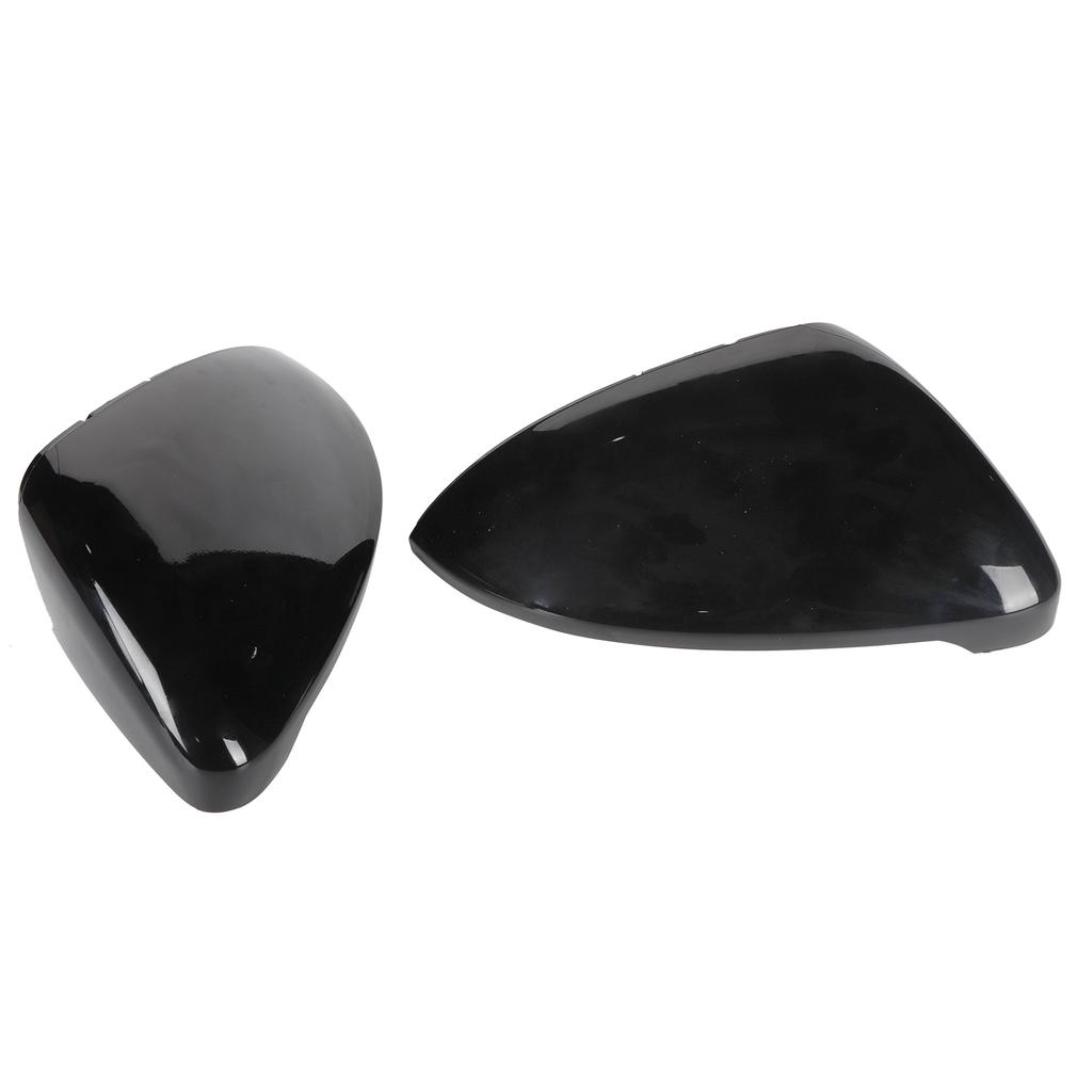 One Pair Car Side Rear View Mirror Cover Rearview Mirrors Cap (Bright Black)