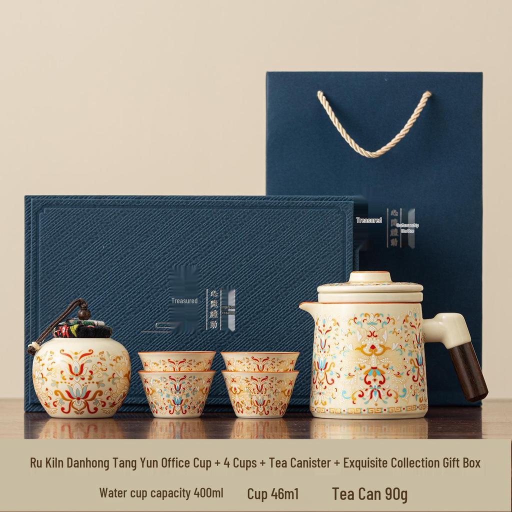 Portable Outdoor Tea Set: Quick-Brew Chinese Style for Travel, Camping & Car Use.