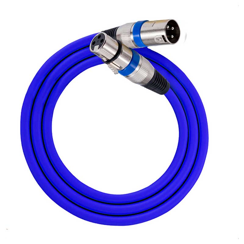 3Pin Mixer Audio Cable XLR AUX Shielded Anti-interference 100/180cm XLR Male to Female Microphone AUX CordGood product