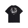 Футболка с коротким рукавом Li Ning Skateboard Series Vintage Print Cultural, мужские топы, черные AHSR029-1