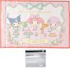 Маленький складной коврик для пикника Sanrio (Один человек, 60x90см) - Включает набор Куроми, Май Мелоди и Моя Милая Пиано (Лист с картинками и пакет со слайдером)