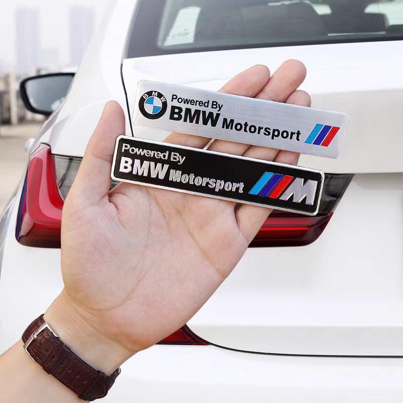 ljqvz9 Car Styling Emblem Aluminum Alloy Car Fender Trunk Badge Stickers For Bmw M E90 E60 F30 F10 E39 E36 F20 G30 G20 E87 E92 E91.
