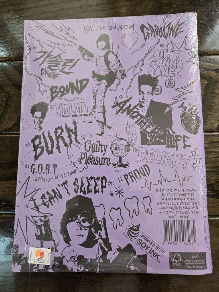 [USED] SHINee KEY GASOLINE 2nd Album (Korean Version) 2 pcs