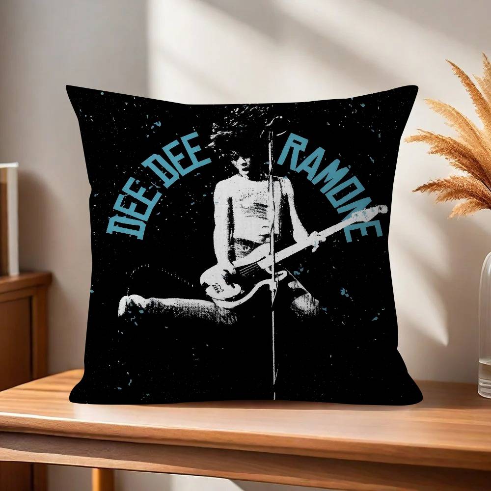 Pillowcase toon Gift Cushion Cover Bedroom Home Sofa Chair Seat Decor pillow case Rock Band RRamones ANIME