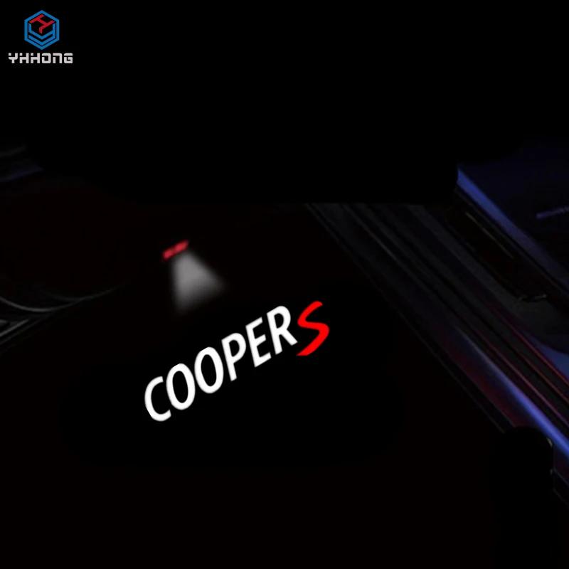 2X LED Lights Car Door Projector Welcome Light Auto Accessories For Mini Cooper One S JCW R55 R56 R50 R53 R60 F55 F56 Countryman g3