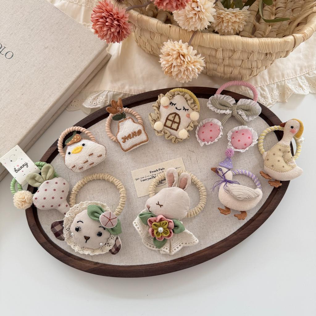 Мультяшные милые резинки для волос для маленьких девочек, веревки для волос, резинки для хвостика, эластичные резинки для волос, детские головные уборы, детские аксессуары для волос