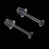 Diy Ear Jewelry Transparent Ear Plug Earring Needle Invisible Plastic Ear Stick Flat Blank Ear Stud Plug