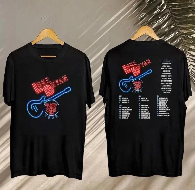 Luke Bryan Country Song Came On Tour 2026 T-shirt size S-5XL