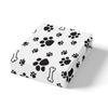 Dog Footprint Pattern Sheet Three-Piece Digital Printed Sheet Bedding Set Adult Children