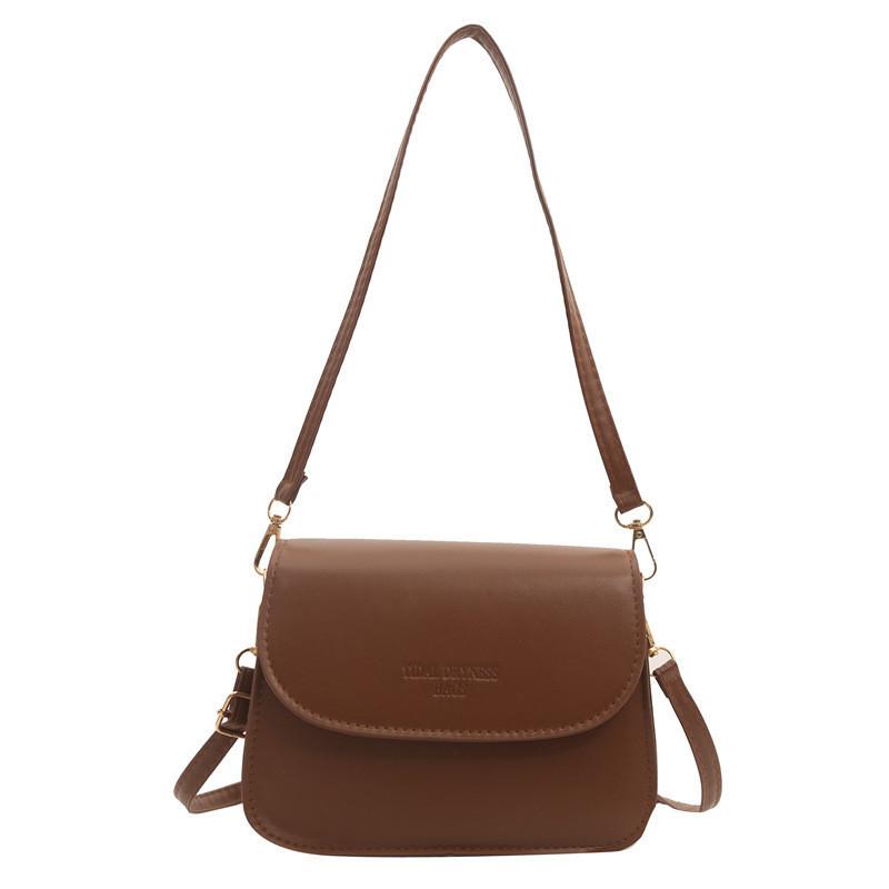 High-end Street Style Pu Small Square Shoulder Bag Women's Fashion Ins New Trend Crossbody Bag Black