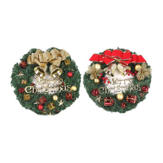 Венок Хорошая Нежная Текстура Портативный Рождественский Венок Подвесной Цветочный Венок Рождественское Украшение Венок для Дома