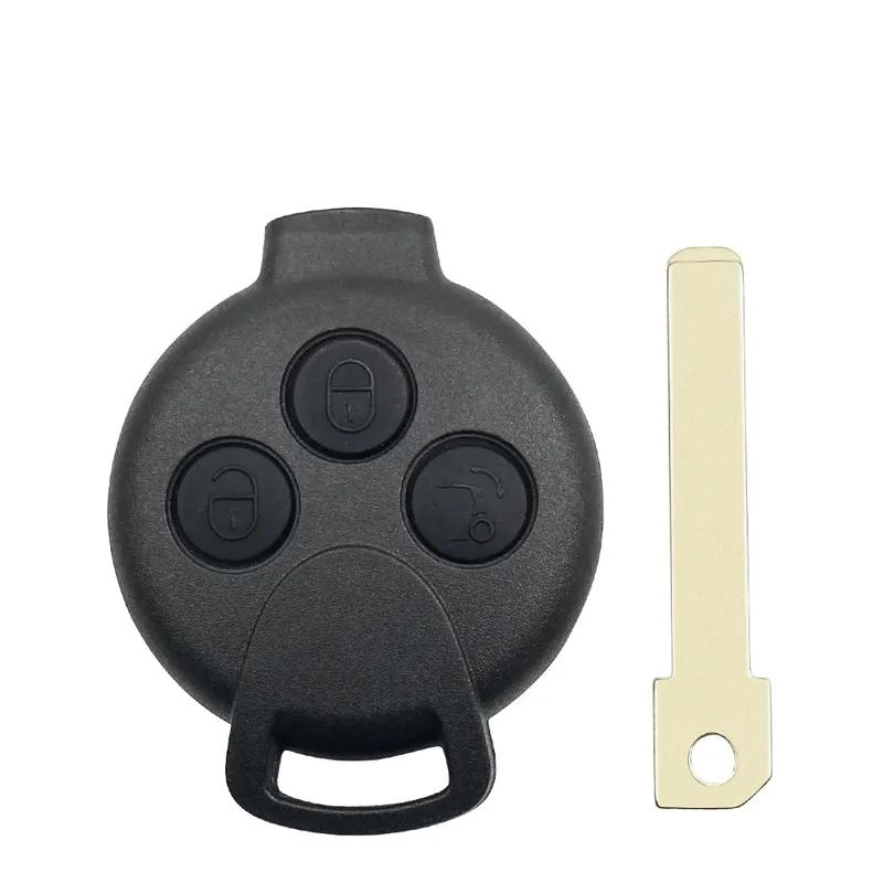 KEYYOU For Mercedes Benz Smart Smart Fortwo 451 2007 2008 2009 2010 2011 2012 2013 3 Buttons ID46 Chip 433Mhz Remote Car Key