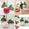 Silk Rose Bouquet For Wedding Photography Props Home Decor Party Styling