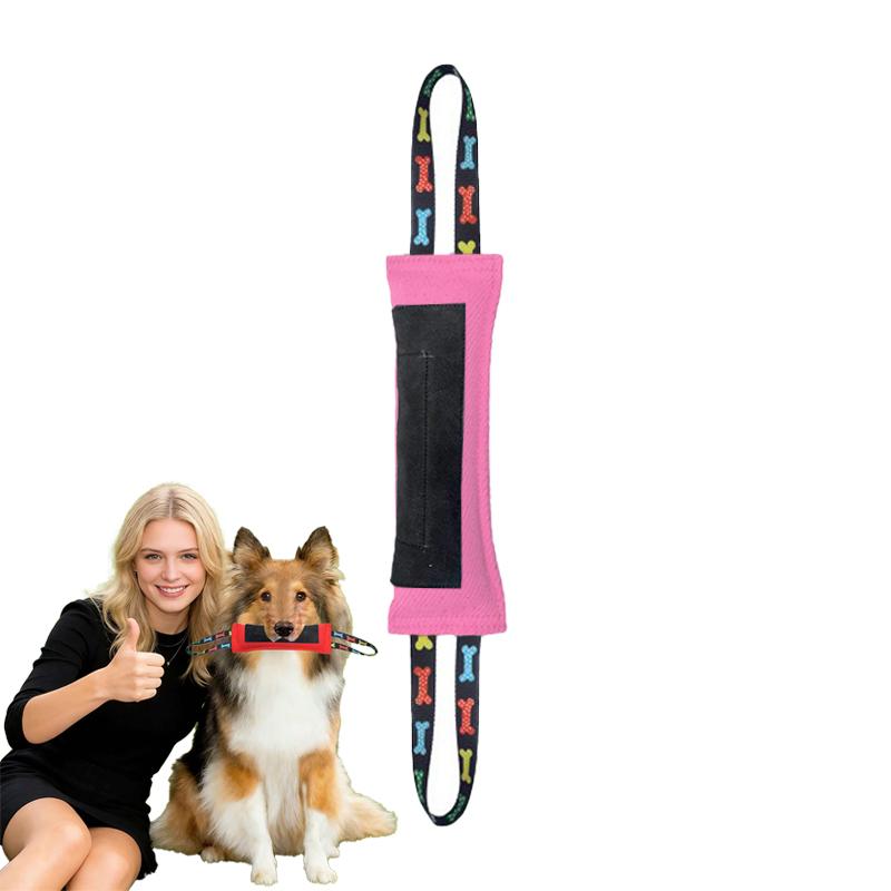 Quality Tear Resistant Dual Handle Dog Bite Pillow Bite Stick for Medium Working Dog Interactive Chew Tug Training Equipment