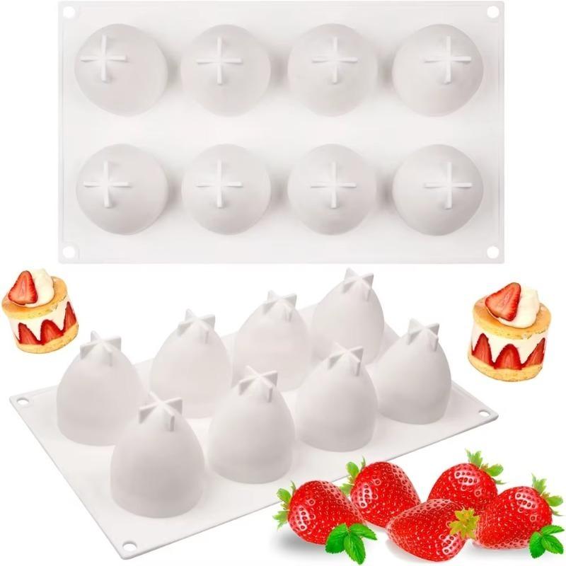 Versatile Silicone Baking Molds for Raspberry Mousse Desserts and Fruit Cake Decorations Reusable Kitchen Tools for Home Bakers