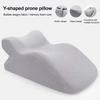 Wedge Prone Pillow Memory Foam Leg Wedge Ergonomic Back Neck Pain Relief Support Cushion with Removable Cover for Sitting Up Lying Reading