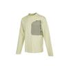 Spliced Pocket Reflective Print Crew Neck T-Shirt Men Tops Light-Green DN2050-371