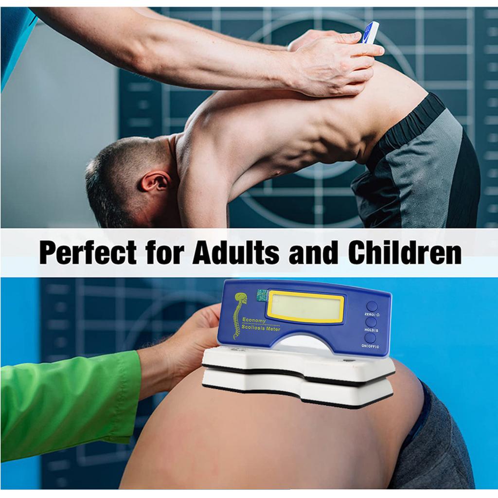 Цифровой измеритель сколиоза, измерительный прибор для позвоночника человека, диапазон сколиометра 0-30 градусов, детектор для измерения выравнивания позвоночника