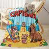 Cute Capybara Party Blankets are suitable for living rooms,making them an ideal choice for outdoor travel and gifts.