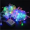 LED Light Color 10 Meters Christmas Light With Plug Transparent Wire 8 Functions