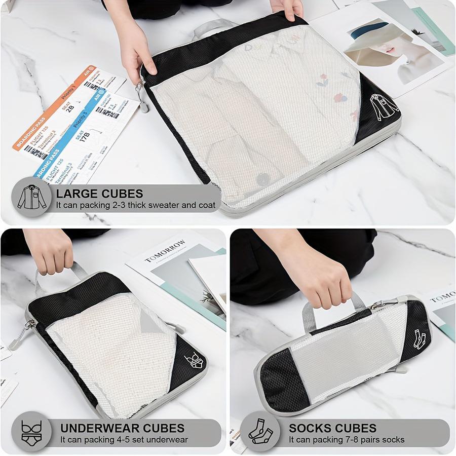 Набор из 5 предметов дорожный органайзер с компрессионной сеткой-ромбом: Чемодан и сумки для хранения одежды