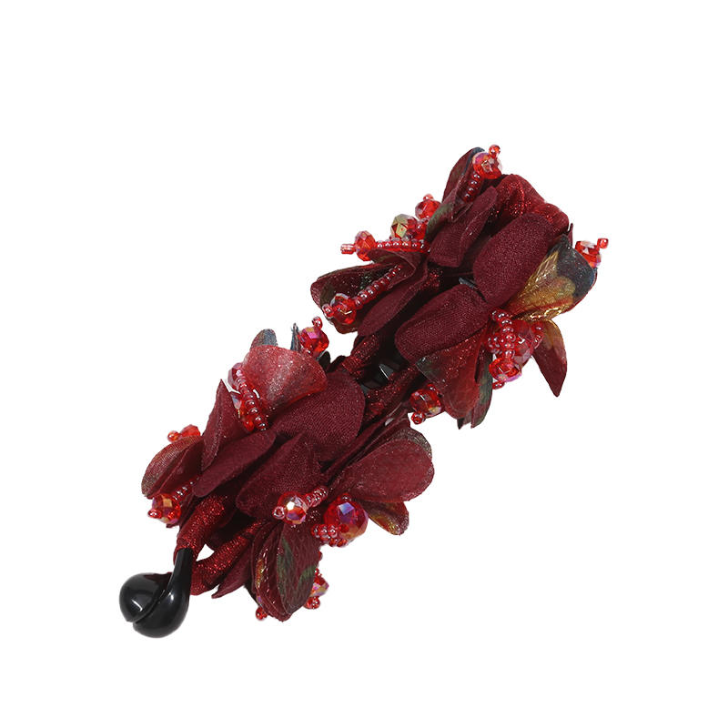 Цветочная заколка для волос держатель для хвостика прочный долговечный сильная фиксация плетение нескользящие французские заколки заколка-краб для прически