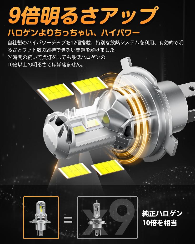 BORDAN H4 светодиодный автомобильный осмотр взрывоопасный галоген 9 раз для тройного нагрева бесшумный длинный высокий световой эффект светодиодный шумоустойчивый головной фонарь, совместимый,