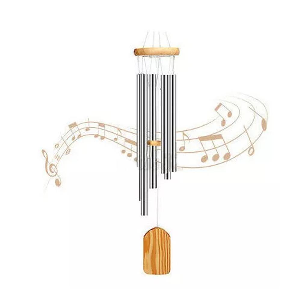 Wind Chimes Tubes Outdoor Sympathy Memorial Wind Chimes with Metal Tubes Home Pendant Patio Garden Decoration