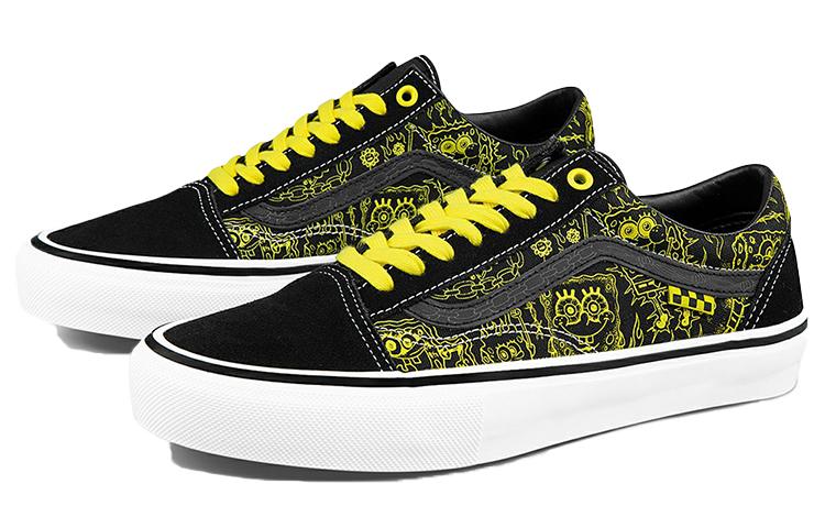 Old Skool Mike Gigliotti x Губка Боб Квадратные Штаны x Skate Vans 'Черный Желтый' VN0A5FCBZAU