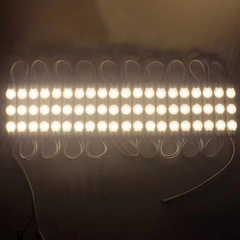 20 шт. Dc12V Smd 3 светодиодных модуля для инъекций, водонепроницаемые, IP67, декоративные, 2835, жесткие полоски, лампа, белый, красный, зеленый, синий