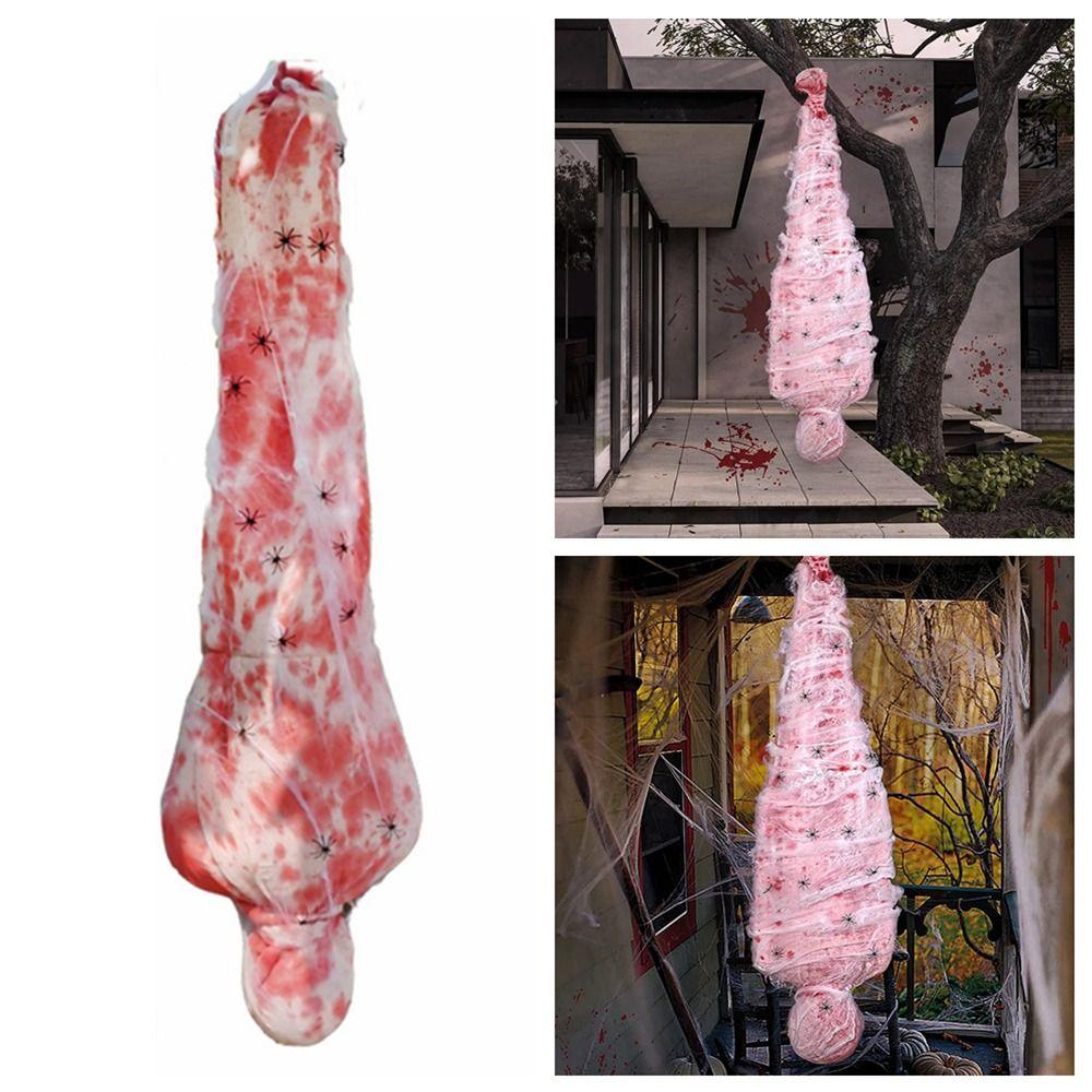 Hanging Hot Inflatable Fake Corpse Cloth Halloween Body Bag Ghost House Props Courtyard