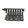7Port Expansion Card PCB PCIExpress to USB3.0 for NEC Main Control Board for Computer