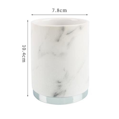 Керамика Набор для ванной комнаты Туалетные принадлежности Стаканчик для рта Подставка для зубных щеток Мыльница Флакон для лосьона Флакон для ароматерапии Набор для ванной комнаты из пяти предметов