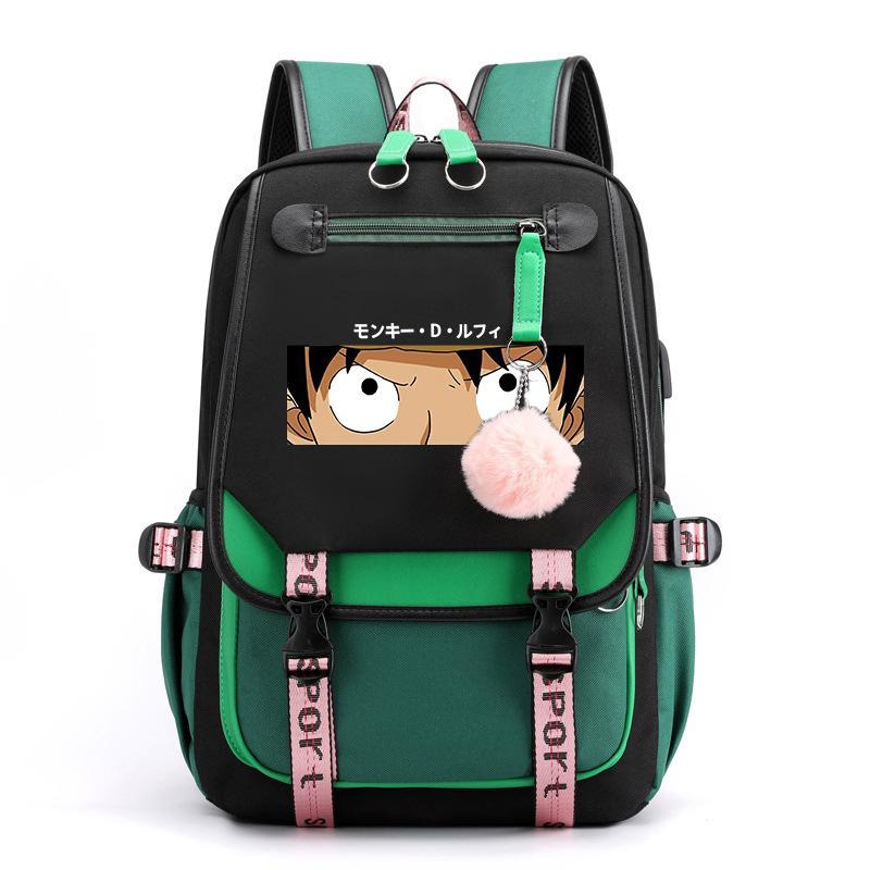 Riman One Piece One Piece Peripheral Printing Backpack Youth Student Schoolbag Travel Bag